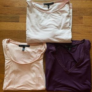 Bundle of three White House Black market T-shirts